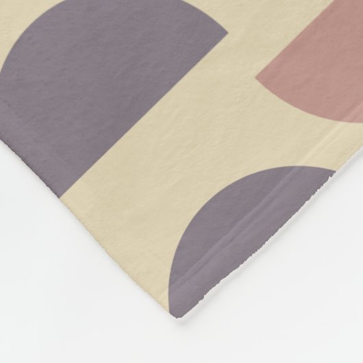 Stilvolle geometrische Formen Muster in erdigen Fa Fleecedecke (Ecke)