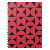 Stilvolle geometrische Formen Muster in rosa Farbe Notizblock (Vorderseite)