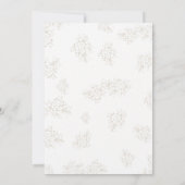 Stilvolle geometrische Hochzeitseinladung Einladung (Rückseite)