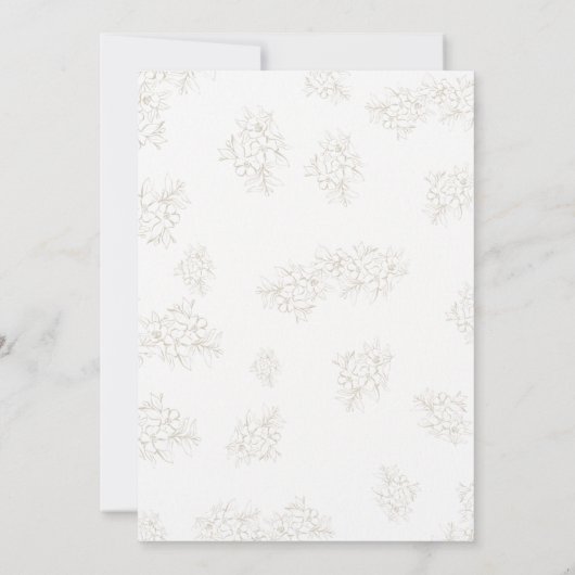 Stilvolle geometrische Hochzeitseinladung Einladung (Rückseite)