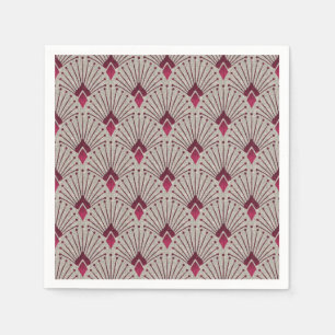 Stilvolle geometrische Muster, Art Deko. Serviette