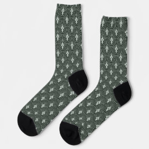 Stilvolle geometrische Muster, Art Deko. Socken