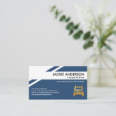 Stilvolle geometrische Muster Gold Trucker Visitenkarte (Stehend Vorderseite)