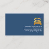 Stilvolle geometrische Muster Gold Trucker Visitenkarte (Rückseite)