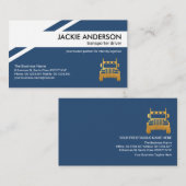 Stilvolle geometrische Muster Gold Trucker Visitenkarte (Vorne/Hinten)