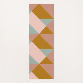 Stilvolle geometrische Muster Hübsche Erdneutrale Yogamatte (Vorderseite)