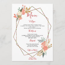Stilvolle geometrische Rahmen Ambrose Florals Wedd