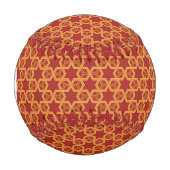 Stilvolle geometrische Verzierung Baseball (Vorderseite)