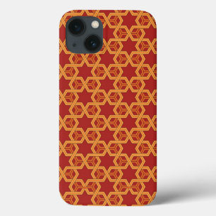 Stilvolle geometrische Verzierung iPhone 13 Hülle