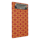 Stilvolle geometrische Verzierung Mini Klemmbrett (Schrägansicht)