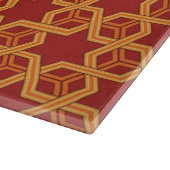 Stilvolle geometrische Verzierung Schneidebrett (Ecke)