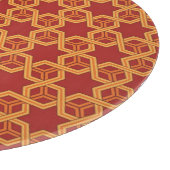 Stilvolle geometrische Verzierung Schneidebrett (Ecke)