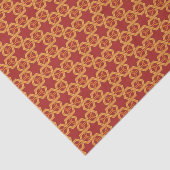 Stilvolle geometrische Verzierung Seidenpapier (Ausschnitt)