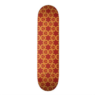 Stilvolle geometrische Verzierung Skateboard