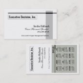 Stilvolle Geschäfts-Karte - Allzweck"Führungskraft Visitenkarte (Vorne/Hinten)