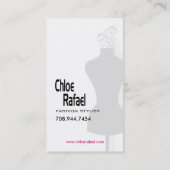 Stilvolle Geschäfts-Karte "Mode-Stylist " Visitenkarte (Rückseite)