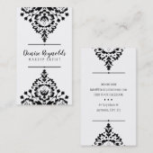 STILVOLLE GESCHÄFTSFÜHRUNG hübscher, eleganter Dam Visitenkarte (Vorne/Hinten)