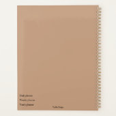 Stilvolle Geschäftstermine wöchentlich Planer (Rückseite)