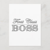 Stilvolle Geschenke für Bosses First Class Boss Postkarte (Vorderseite)