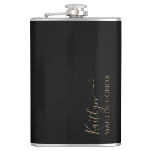 Stilvolle Geschenke für moderne Trauzeugin | Schwa Flachmann (Vorderseite)