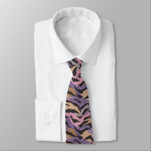 Stilvolle Geschenke für Vater Tiger Print Krawatte