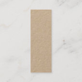 Stilvolle Geschenketags Mini Visitenkarte (Rückseite)