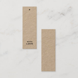 Stilvolle Geschenketags Mini Visitenkarte
