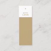 Stilvolle Geschenketags Mini Visitenkarte (Vorderseite)