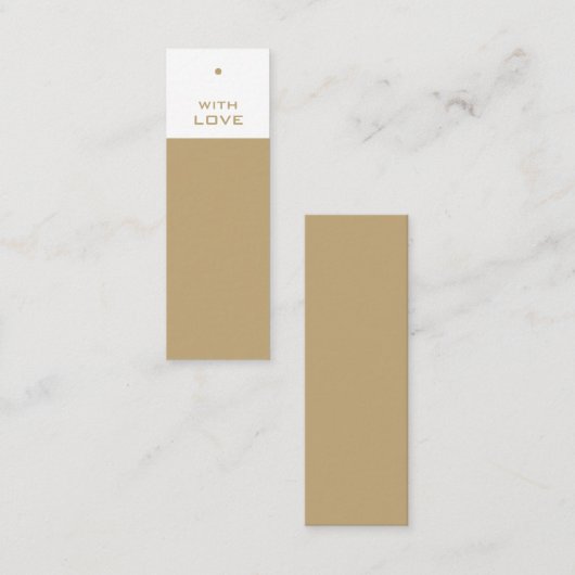 Stilvolle Geschenketags Mini Visitenkarte (Vorne/Hinten)