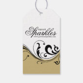 Stilvolle Geschenkhang Tag Geschenkanhänger (Rückseite)