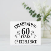 Stilvolle Geschenkideen zum 60. Geburtstag Postkarte (Stehend Vorderseite)