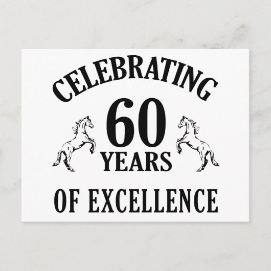 Stilvolle Geschenkideen zum 60. Geburtstag Postkarte (Vorderseite)
