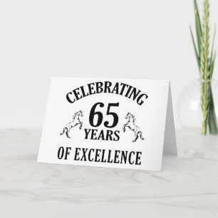Stilvolle Geschenkideen zum 65. Geburtstag Karte