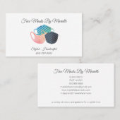 Stilvolle Gesichtsmaske Designer Seamstress Visitenkarte (Vorne/Hinten)