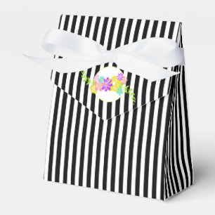 Stilvolle gestreifte geschenkschachtel