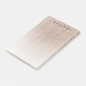 Stilvolle gestresste Vorlage aus Braunholz Post-it Klebezettel (angewinkelt)