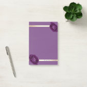 Stilvolle Girly Gold Streifen,Lila,Rose Post-it Klebezettel (Büro)