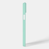 Stilvolle Girly Mint Green Heart und Name Case-Mate iPhone Hülle (Rückseite / Rechts)