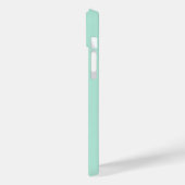 Stilvolle Girly Mint Green Heart und Name Case-Mate iPhone Hülle (Rückseite / Links)