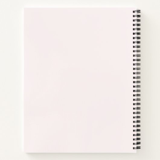 Stilvolle Girly Pink Note Book Document Notizblock (Rückseite)