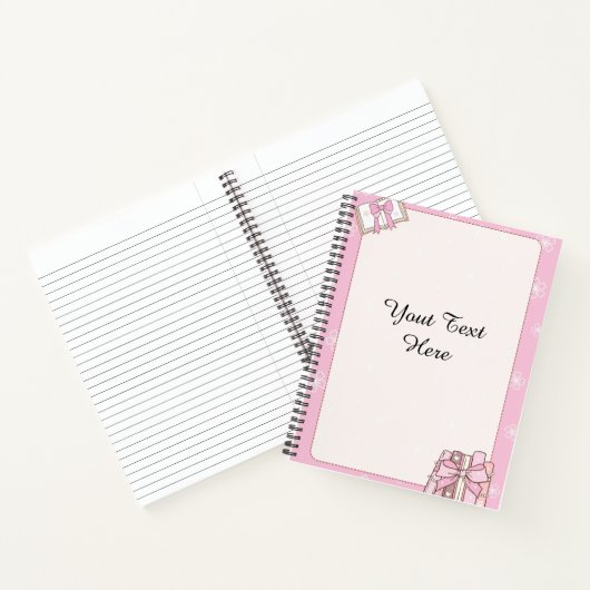Stilvolle Girly Pink Note Book Document Notizblock (Innenseite)