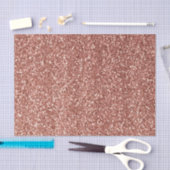 Stilvolle Girly Rose Gold Glitzer Glitzern Seidenpapier (Handwerk)