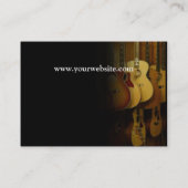 Stilvolle Gitarren-Visitenkarte Visitenkarte (Rückseite)