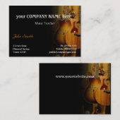 Stilvolle Gitarren-Visitenkarte Visitenkarte (Vorne/Hinten)