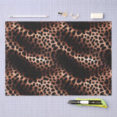 Stilvolle Glam Rose Gold Blush Pink Leopard Sparkl Seidenpapier (Handwerk)