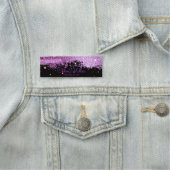 Stilvolle Glittery Magenta und Black Makeup Künstl Namensschild (Beispiel)