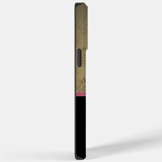 Stilvolle Glitzer-Ferse, Lipstick und Monogramm Case-Mate iPhone Hülle (Rückseite / Rechts)