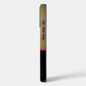 Stilvolle Glitzer-Ferse, Lipstick und Monogramm Case-Mate iPhone Hülle (Rückseite / Links)