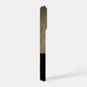 Stilvolle Glitzer-Ferse, Lipstick und Monogramm iPhone Hülle (Rechte Seite)