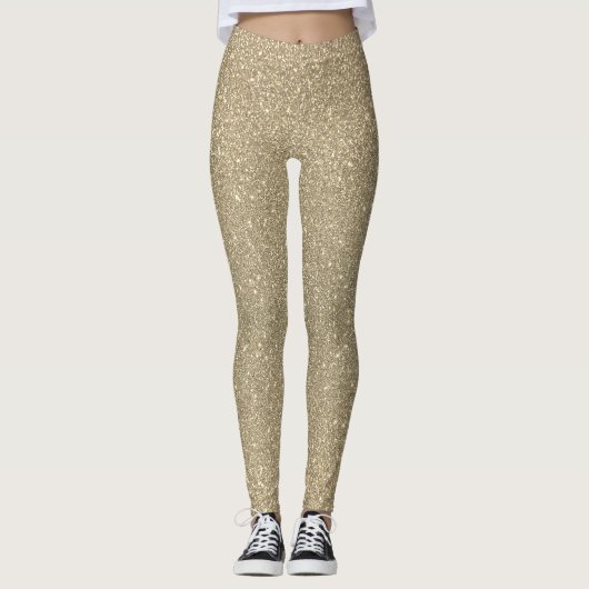Stilvolle Glitzer Leggings (Vorderseite)